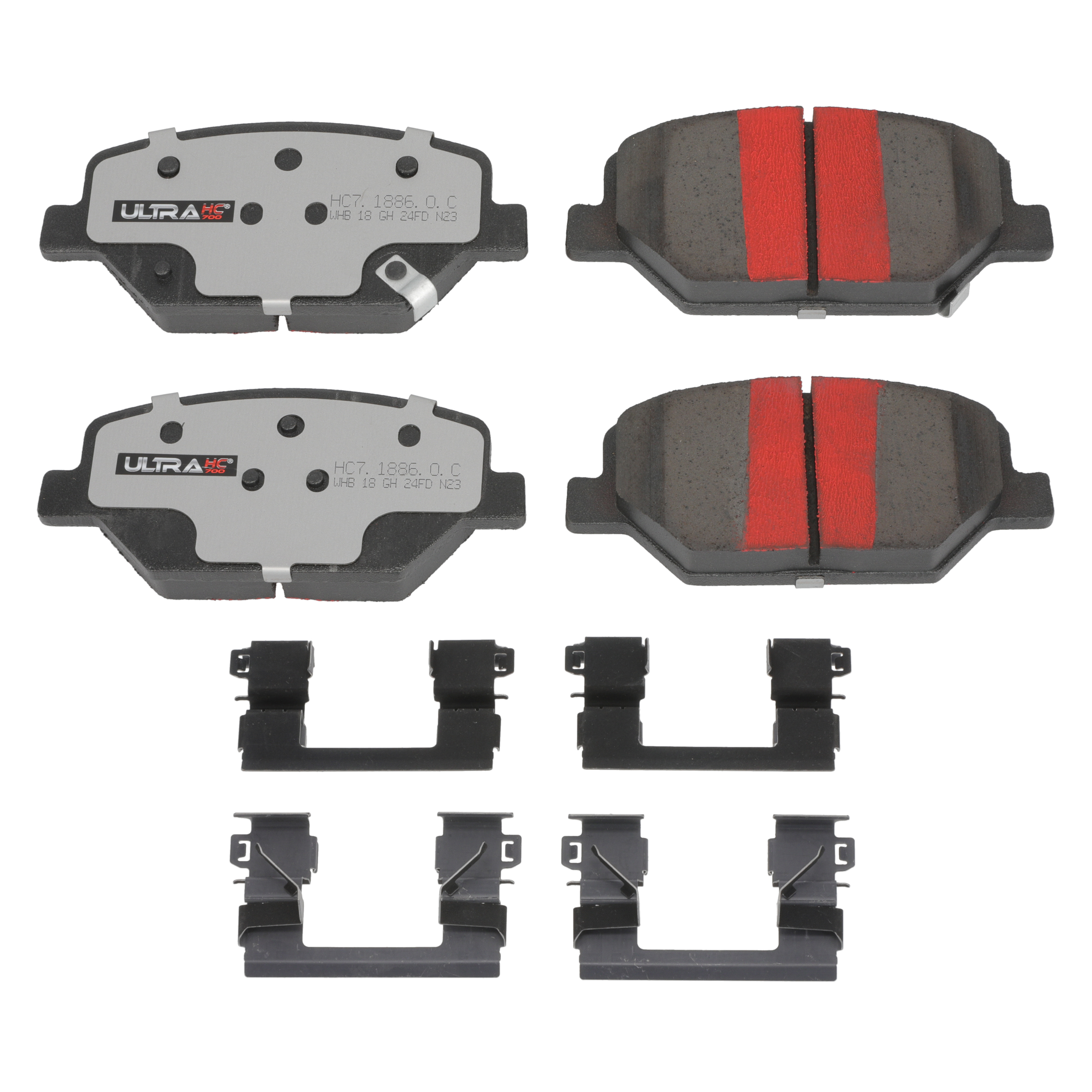 UltraHC 700 Brake Pad Set, Front HC7.1886.0.C, Chevrolet Camaro 2020-2016