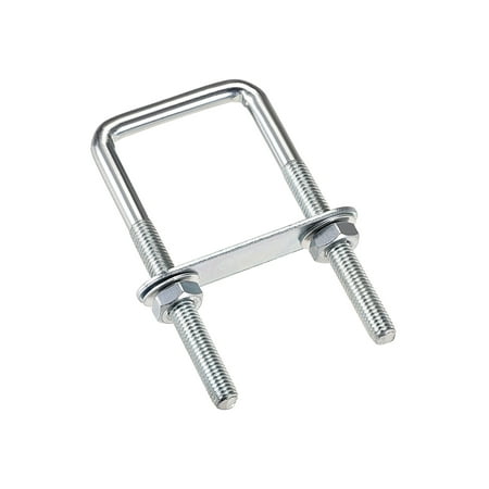 

Uxcell M8x40mmx100mm Square U-Bolts Carbon Steel