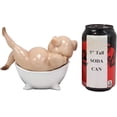 thumbnail image 4 of Sexy Babe Marilyn The Swine Pig Diva Bathing in Bathtub Statue 6"L Animal Decor, 4 of 6