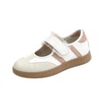 thumbnail image 2 of Willtoo Women Lace Trim Mary Jane Sneakers Adjustable Hook and Loop Strap Casual Trainer Shoes Soft Sole Retro Flat Walking Shoes, 2 of 6