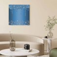 thumbnail image 2 of Wall Art Prints, Modern Blue Framed Canvas Prints for Bedroom Living Room Bathroom Office, Abstract Diamond Luxury Gradient Gallery Wrap Wall Art Poster for Gifts Home Decor 16"x16", 2 of 9