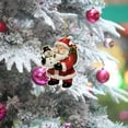 thumbnail image 5 of Eoozwa Acrylic Exquisite Hanging Ornaments Flat Santa Claus Pendant Christmas Tree Pendant Seasonal Decors Christmas Festive Holiday Party Decoration, 5 of 5