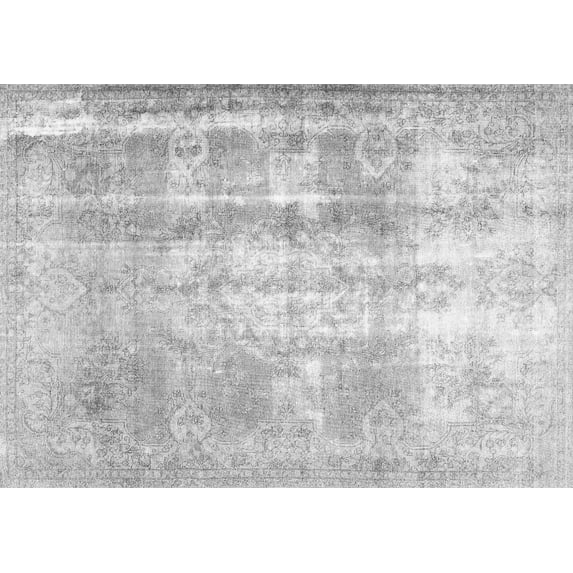 Ahgly Company Indoor Rectangle Persian Gray Traditional Area Rugs, 7' x 9'