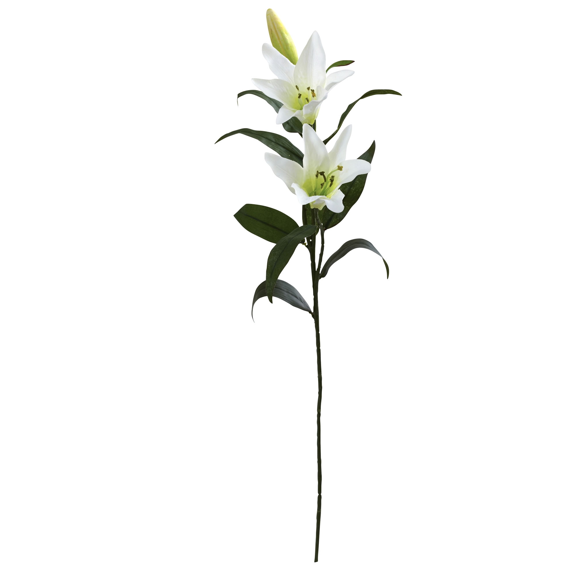 Nearly Natural 26.5in. Lily Artificial Flower (Set of 12), White