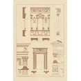 thumbnail image 2 of Buhlmann, J. 23x32 Gold Ornate Wood Framed with Double Matting Museum Art Print Titled - Window in the Cortile of Dodges Palace, Palazzo Vecchio, and Santa Croce, 2 of 4