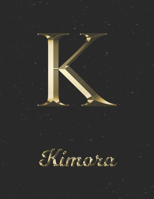 Kimora 1 Year Daily Planner (12 Months) Yellow Gold Effect Letter K