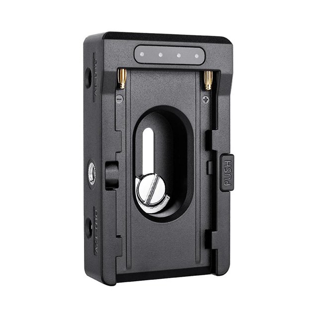 Placa adaptadora de batería NP-F con abrazadera para cámara para baterías tipo NP-F 12 V/7,4 V Negro shaofei