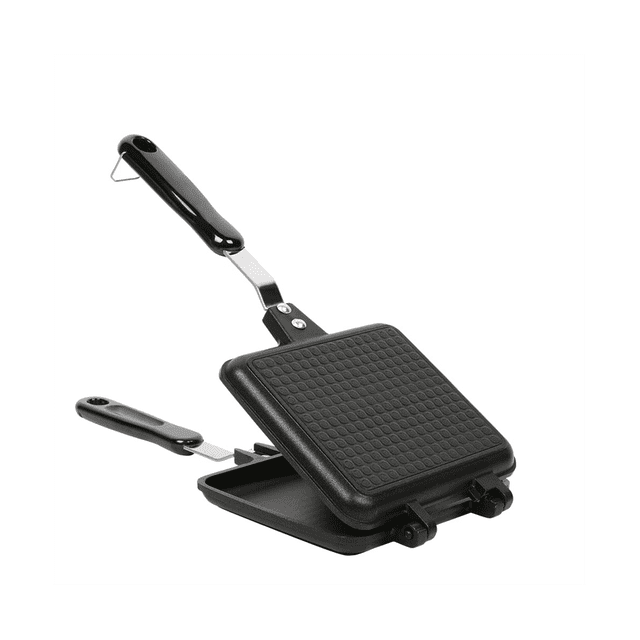 Sandwich Maker, Non-Stick Hot Sandwich Maker Grill Pans with Handle Aluminum Flip Pan for Home Kitchen