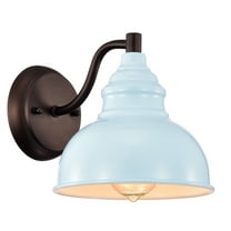 RADIANCE goods Industrial 1 Light Oil Rubbed Bronze Indoor Wall Sconce 8" Wide