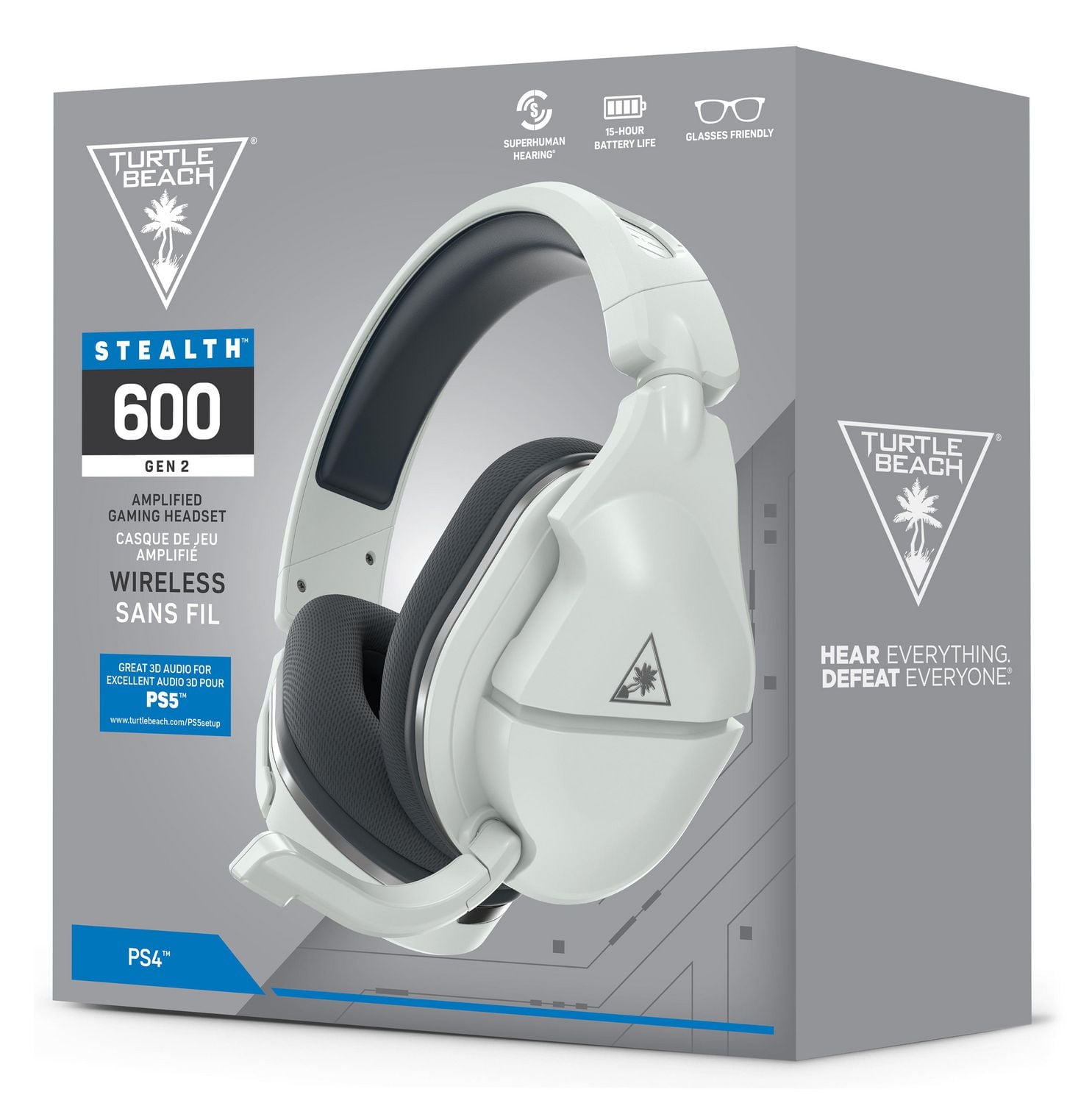 Turtle Beach® Stealth™ 600 Gen 2 Wireless Gaming Headset for PS5™ & PS4™ WHITE, PlayStation 4