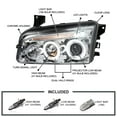 thumbnail image 3 of Spec-D Tuning Chrome Housing Clear Lens Projector Headlights Compatible with 2006-2010 Dodge Charger, Left + Right Pair Headlamps Assembly, 3 of 7