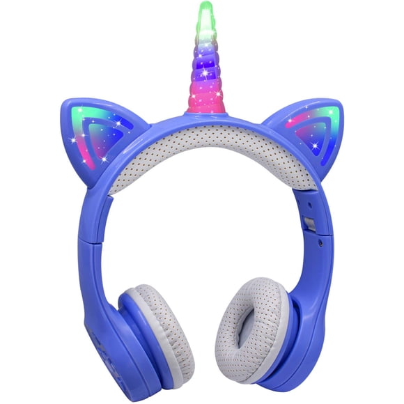 Audífonos infantiles YUSONIC Unicornio Bluetooth 5.0 Volumen Limitado 85dB-93dB