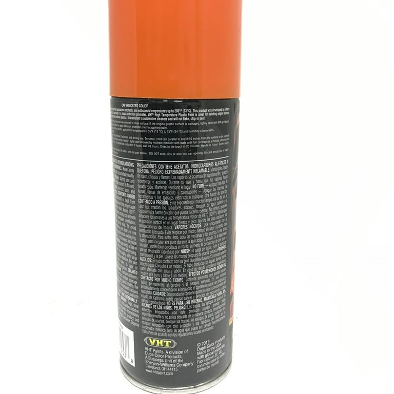 VHT High Temp Plastic Spray Paint - Gloss Orange, 11 oz. Can