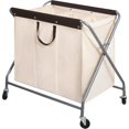 thumbnail image 1 of STORAGEIDEAS Laundry Sorter, Heavy Duty Rolling Laundry Hamper Cart, Laundry Basket Organizer With Wheels and Removable Bags, Laundry Room Organization For Dirty Clothes Storage, 3 Section, 1 of 7