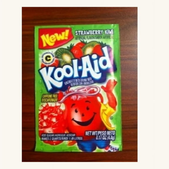10 Packs Kool Aid STRAWBERRY KIWI Flavor Drink Mix Packet Gluten Free FREE SHIP