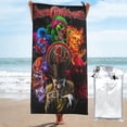 thumbnail image 1 of Toalla de playa Insane Clown Poss, suave, de secado rápido, resistente a la arena, para piscina, yoga, gimnasio, camping, toallas de baño ligeras, regalo para niños, niñas, niños y adultos, 31,5 x 63, 1 of 1