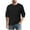 Black, variant on AnuYalue Long Sleeve Henley Shirt for Men Lightweight Crew Neck T-Shirt Button Up Outdoor Sweatshirt Solid Color Tops