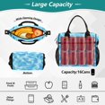 thumbnail image 4 of Large Tote Lunch Bag - Multi-Compartment Waterproof Portable Thermal Food Bag for Commute, Office & Picnic Outings. Light Blue, 4 of 6