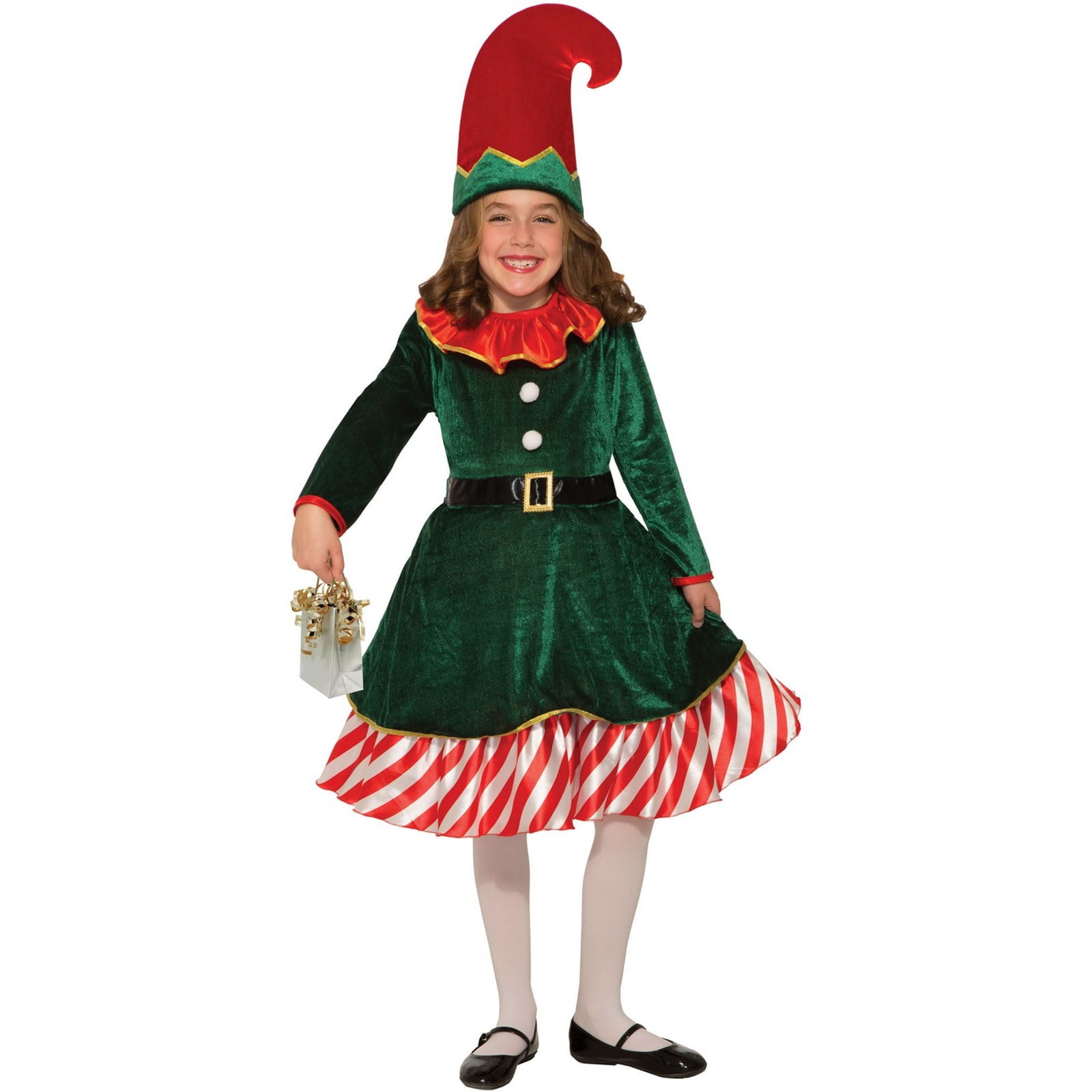 Elf Kids Fancy Dress Christmas Santas Little Helper Boys Girls Festive Costume 
