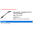 thumbnail image 2 of Steering Shaft - Compatible with 1997 - 1999 Jeep Wrangler 1998, 2 of 2