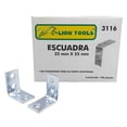 thumbnail image 2 of Soporte Angular Tipo L Lion Tools 25 mm x 25 mm 3 cajas 100 pzs c/u 3116, 2 of 5