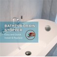 thumbnail image 2 of Tapón de bañera WELSAN universal desplegable de níquel cepillado, 2 of 6