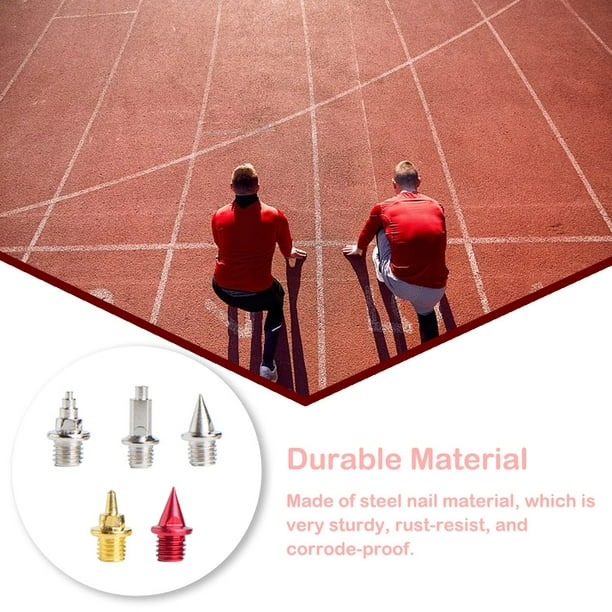 28 Clavos Para Zapatos De Atletismo - Acero Al Carbono, Rosca 5 Mm, 9 Mm Punta, Para Running, Cross, Sprint