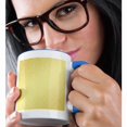 thumbnail image 2 of 3drose, Lacey Damask on Faux Gold Pattern, 15oz Two-tone Blue Mug, 2 of 6