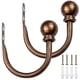 thumbnail image 2 of Lieonvis 2 Soportes para Cortinas con Lazo de Metal, Soportes para Cortinas Decorativas de Pared, Soporte para Ganchos de Cortina en Forma de U con Tornillos para Accesorios para el Hogar, 2 of 3