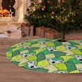 thumbnail image 6 of Rateoe Cartoon Koala Bear and Leaf Print Christmas Tree Skirt 30" for Xmas Holiday New Year Party Circle Tree Mat Ornaments Decoration, 6 of 7