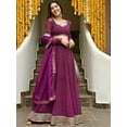 thumbnail image 2 of Event Special Designer Lehengha Choli Indian Pakistani Styel Lengha Choli ( Purple, S - 38 ), 2 of 6