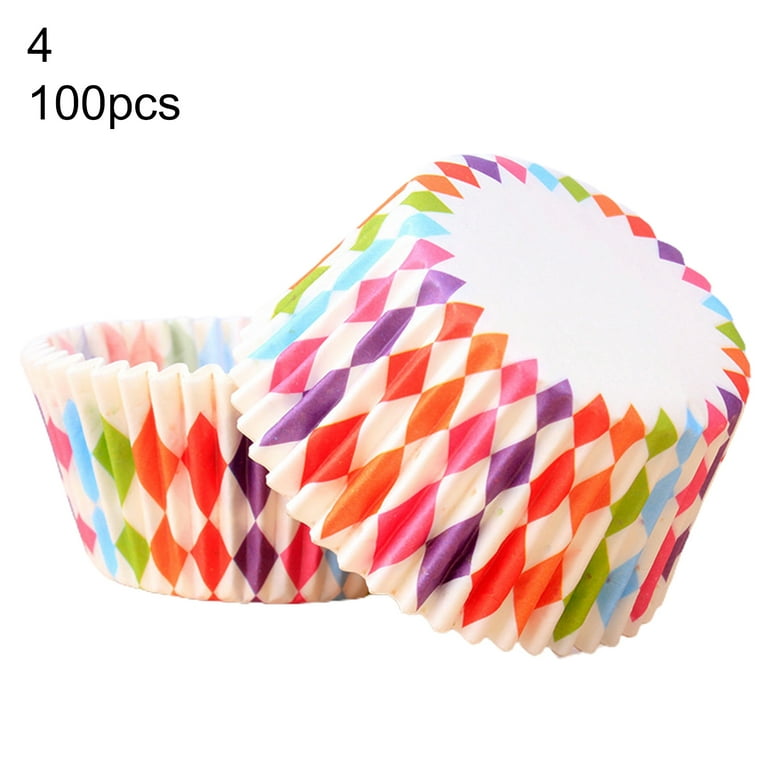 Jumbo Cupcake Liners 300 Pcs Rainbow Muffin Liners No Smellfood&gradegreaseproof Paper Baking Cups Cupcake Wrappers for PartyChristmas by Goldenba