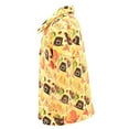 thumbnail image 3 of Boys Pumpkin Turkey Print Thanksgiving Collared Polo T Shirt (12Y, Orange), 3 of 5