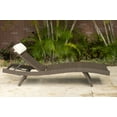 thumbnail image 3 of Amazonia Florida 2-Piece Eco-Friendly Wicker Poolside Loungers with Cushions, Brown, 3 of 6
