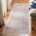 thumbnail image 2 of SAFAVIEH Kenitra Jermaine Floral Bordered Polyester Area Rug, Pink/Grey, 3' x 5', 2 of 7