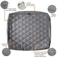 thumbnail image 4 of Classic Accessories Montlake FadeSafe Water-Resistant Wide Back Lounge Quilted Cushion Cover, 21 x 20 x 4 inch, Grey, 4 of 11
