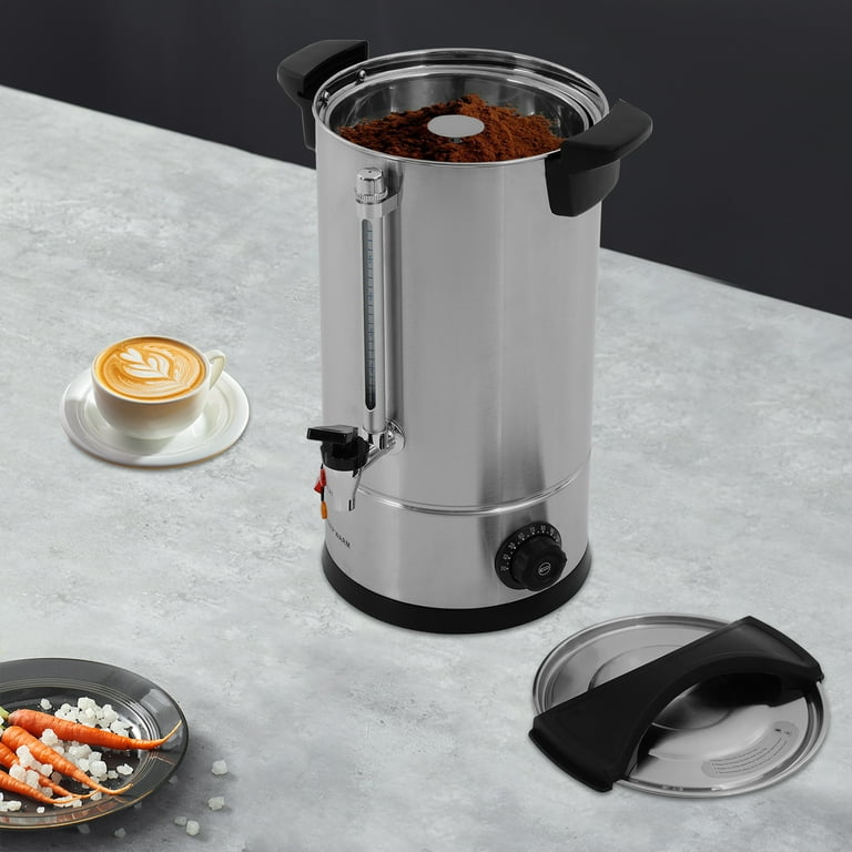 Coffee Urn, 160 Cup Coffee Percolator Commercial Coffee Maker, 25L  Stainless Steel Coffee Maker Hot Water Beverage Dispenser Electric Coffee  Urn For Catering, Wedding, Party (25L) - Walmart.com