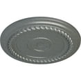 thumbnail image 3 of Ekena Millwork 19 5/8"OD x 1 1/2"P Alexandria Rope Ceiling Medallion (Fits Canopies up to 4 5/8"), Hand-Painted Platinum, 3 of 6