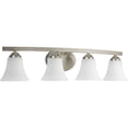 thumbnail image 2 of P2011-09-Progress Lighting-Adorn - 4 Light - Fluted Shade in Transitional and Traditional style - 28.25 Inches wide by 6.63 Inches high-Brushed Nickel, 2 of 3