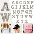 thumbnail image 2 of WIFKLSIIPG Letter Patch Set of Pearl Rhinestone Shiny Pearl Letter Patch Clothes Applique Imitation Pearl Letter Patch (Colorful) DIY Letter Sticker, 2 of 9