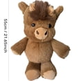 thumbnail image 3 of Plush Highland Cow Toy Cute White Stuffed Animal 1 Piece Cuddly Plush Toy For Kids Gift, 3 of 6