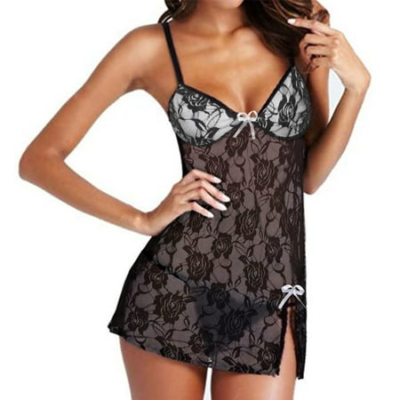 

Women Lace Floral Underpants Nightwear Underwear Sleepwear Nightdress Knicker