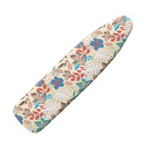 HELLHERO Floral Ironing Board Cover Dust Covers Stretchable Iron Board Protective Cover Easy to Install Standard Size Padding Decorative Covers for Most Iron Boards Home Decor