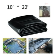 INTBUYING 20'x30' Fish Pond Liner Elasticity HDPE Black