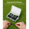 thumbnail image 6 of KFFKFF Drip Irrigation Fittings Kit for 1/4" Tubing, 300 Pieces of Irrigation System Components, Including Tees, Straight Barbs, 4-Way Couplings, Elbows, End Plugs, Single Barbs, and Connectors, 6 of 9