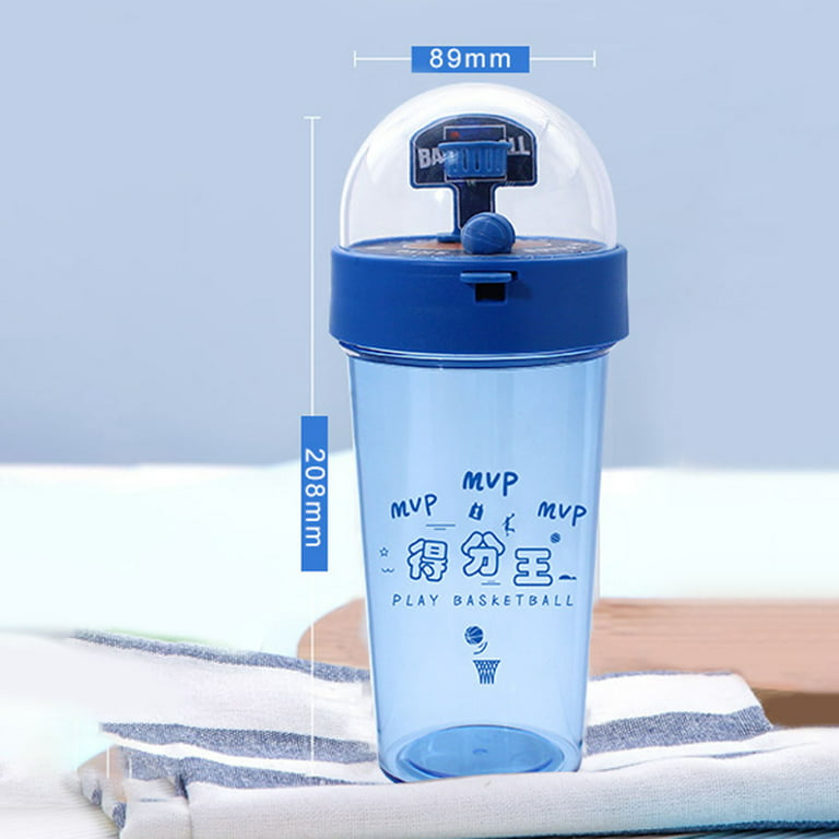 NCAA Clip-On Clear Plastic Water Bottle