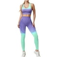 thumbnail image 2 of Haivin Women's Fitted Yoga Set with Gradient Design, Sporty Casual Activewear for Yoga, Fitness and Daily Wear, 2 of 6