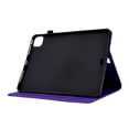 thumbnail image 3 of ELEHOLD For iPad mini 1 2 3 4 5 Diamond Embossing Leather Folio Folding Full Body Protective Case Kickstand Shockproof Cover, Auto Sleep&Wake, with Credit Card Slot, Purple, 3 of 10
