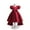 Deep Red, variant on Girls Elegant Princess High Low Dress with Puff Sleeves Satin Formal Gown