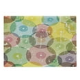 thumbnail image 1 of Abstract Cutting Board, Geometrical Image Rounds with Vintage Retro Designwith Rainbow Colors Art Print, Decorative Tempered Glass Cutting and Serving Board, Large Size, Multicolor, by Ambesonne, 1 of 1